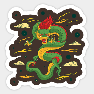 Traditional Chinese Dragon Sticker